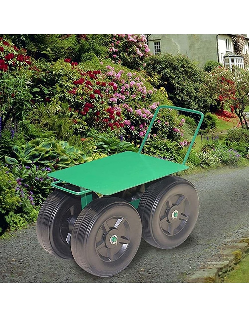 YQZ Beweglicher Gartensitzwagen mit Rollen Hocker Arbeitshilfe Rollrollstuhl zum Unkrautjäten im Garten Rasenpflege - BGOBGVN9