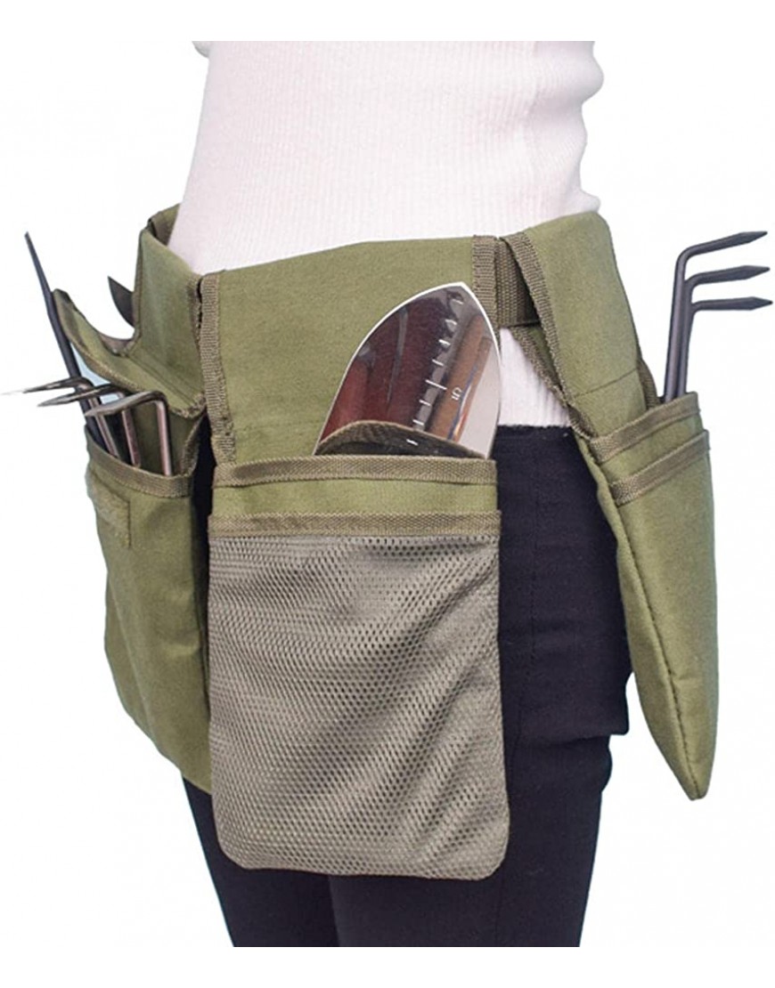 Richolyn Werkzeugtasche für den Garten | Werkzeuggürteltaschen mit 4 Taschen,Multifunktions-Gürteltasche aus Segeltuch Werkzeuggürteltasche Aufbewahrungstasche für Gartengeräte - BRZRADN4