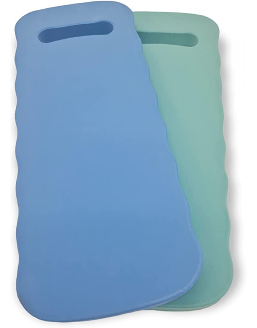 HMH 2 Stück Kniekissen für Garten 41x16x2cm Kniepolster blau grün Kniematte mit Tragegriff Sitzkissen Outdoor wasserfest und komfortabel Schaumstoff Unterlage - BBZMQ33D