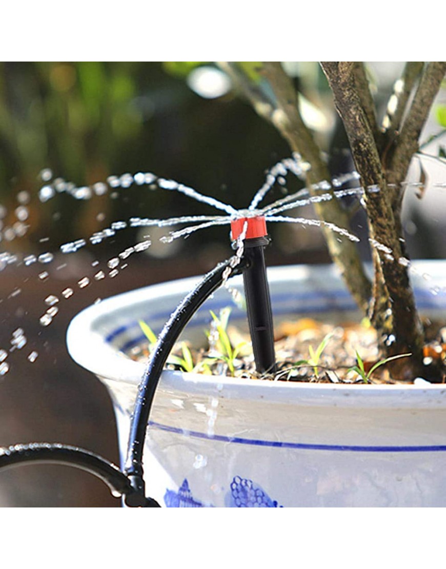 HERCHR 20 Stück Garten Sprinklerköpfe Tropfbewässerungstropfer 8 Wasserauslass Einstellbarer Mikro-Tropfbewässerungsstrahler - BBMHIHVD