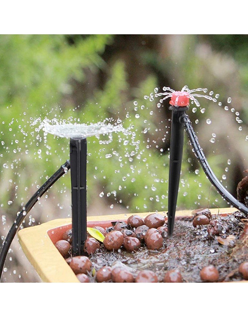 HERCHR 20 Stück Garten Sprinklerköpfe Tropfbewässerungstropfer 8 Wasserauslass Einstellbarer Mikro-Tropfbewässerungsstrahler - BBMHIHVD