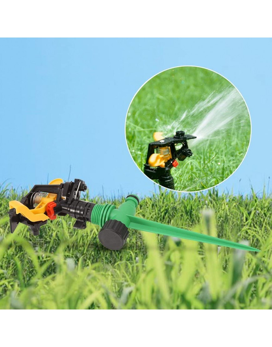Kuuleyn Rasensprenger Sprinkler für den Garten 360 ° drehbarer Wassersprüher Garten Yard Bewässerung Bewässerung kreisförmige Rasensprenger im Freien - BIJDWK21