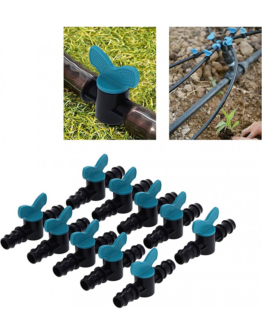 LIUTT Bewässerungsventil 50 STÜCKE Tropfbewässerung Absperrventil Doppelbarbed Kugelhahn für landwirtschaftlichen Garten - BOXIC2E6