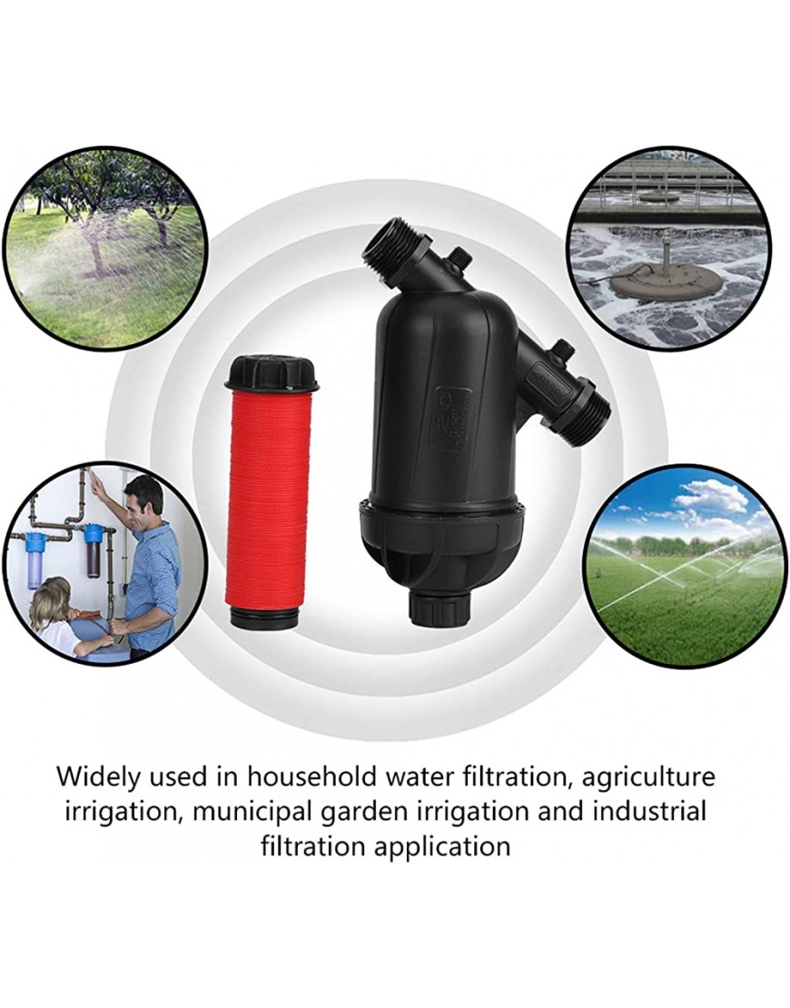 WJIN Wasserfilter 120 Mesh 130 Micron Level Disc Filter für Tropfbewässerung Landwirtschaft Garten Rasenbewässerung - BKOASH1K