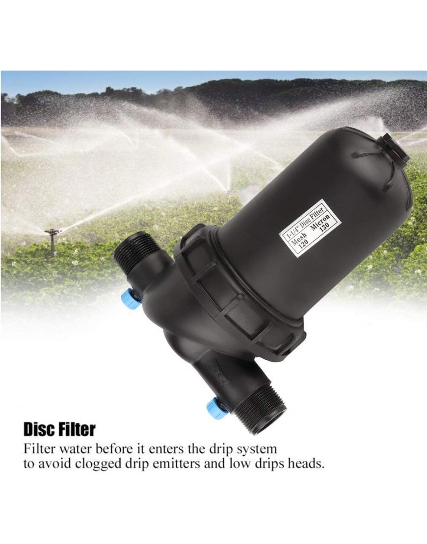 Combort Bewässerungsfilter G1-1 4Außengewinde Scheibenfilter 120 Mesh für den Garten Landwirtschaft Filter Tropfbewässerungspumpe - BSOFGBKM