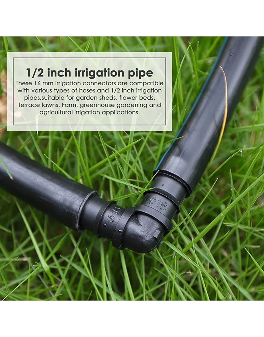 Offfay Bewässerungsanschluss 38-teiliges Garten Tropfbewässerungs Fittings Kit Rohr Schlauch Anschlusspaket Schlauchstecker Set für Bewässerungssysteme - BCNNG25W