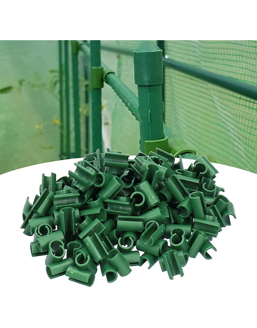 Onewer Pflanzenclip Kunststoff-Pflanzenschnalle 100 Stück für Rohre mit einem Außendurchmesser von 8 mm für Garten für die Landwirtschaft - BBFYIQM8