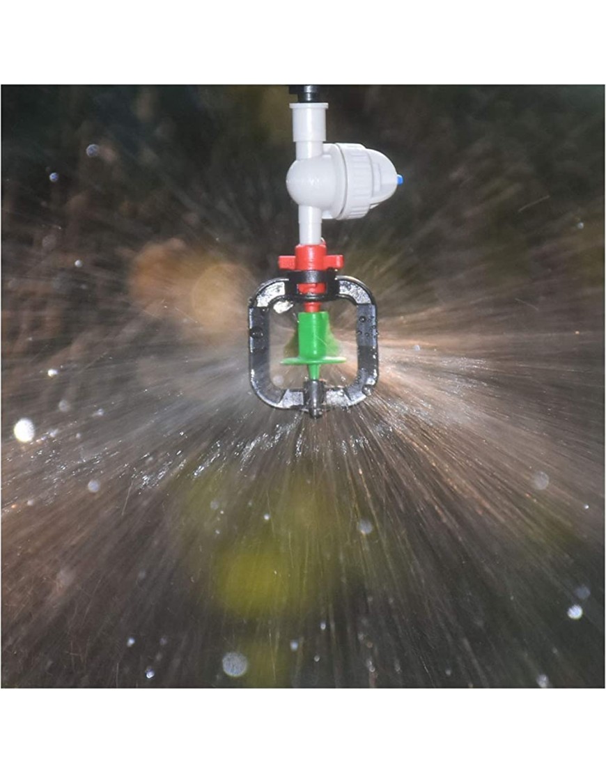 Pflanzen-Sprinkler-Schlauch-Kit 100 stücke 360-Grad rotierender Sprinkler kann Brechung aufhängen Wassereinsparung Zerstäubungsdüse verwendet für Garten-Treibhaus-Bewässerung Color : Burgundy - BAGWUJ8B