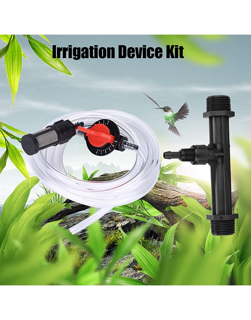 TOPINCN Düngemittel-Injektor Garten-Bewässerungsgerät-Kit aus Kunststoff G3 4 Dünger-Injektor + Schalter + Filter + Wasserschlauch - BPRMJKEA